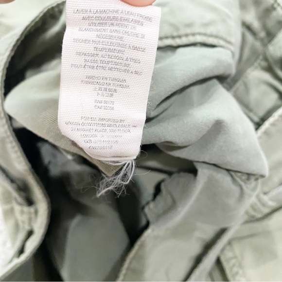 FREE PEOPLE Desert Cargo Pant Moss Green Utility Casual Comfort Size 25 - Picture 11 of 12